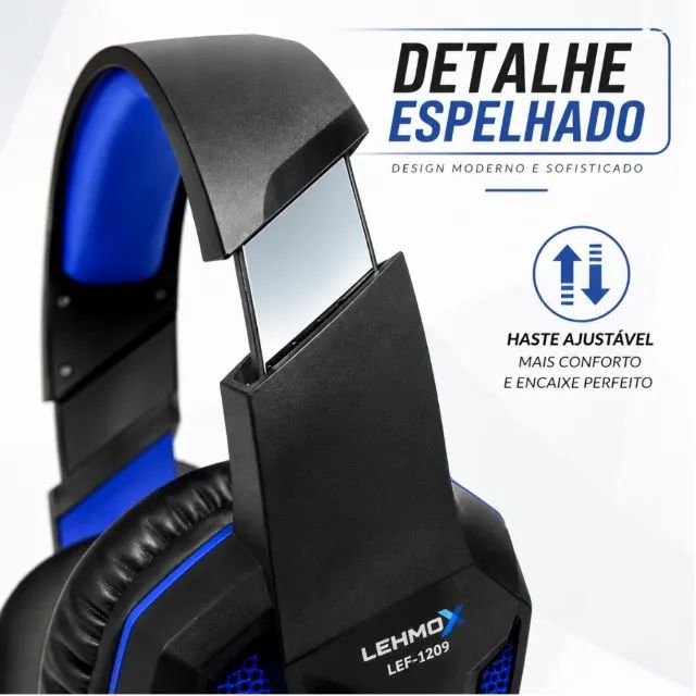 Headset Gamer e-sports Led com Usb - Foto 5