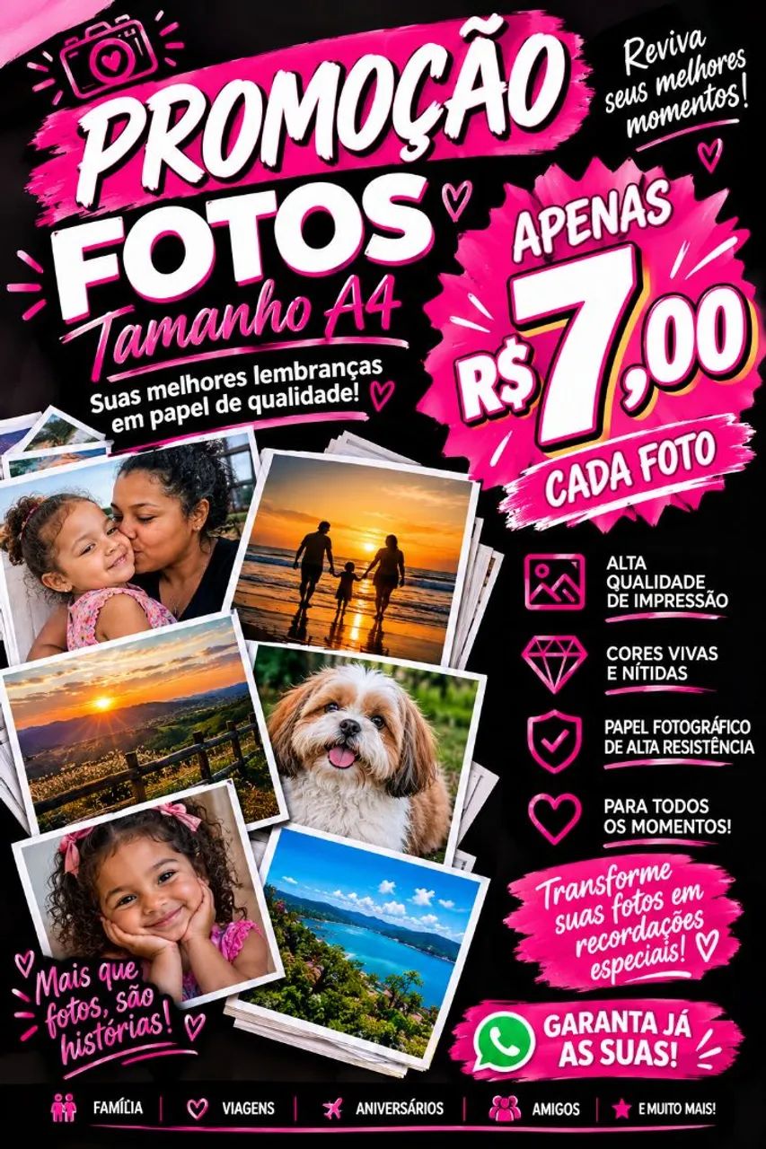 Promoção foto A4