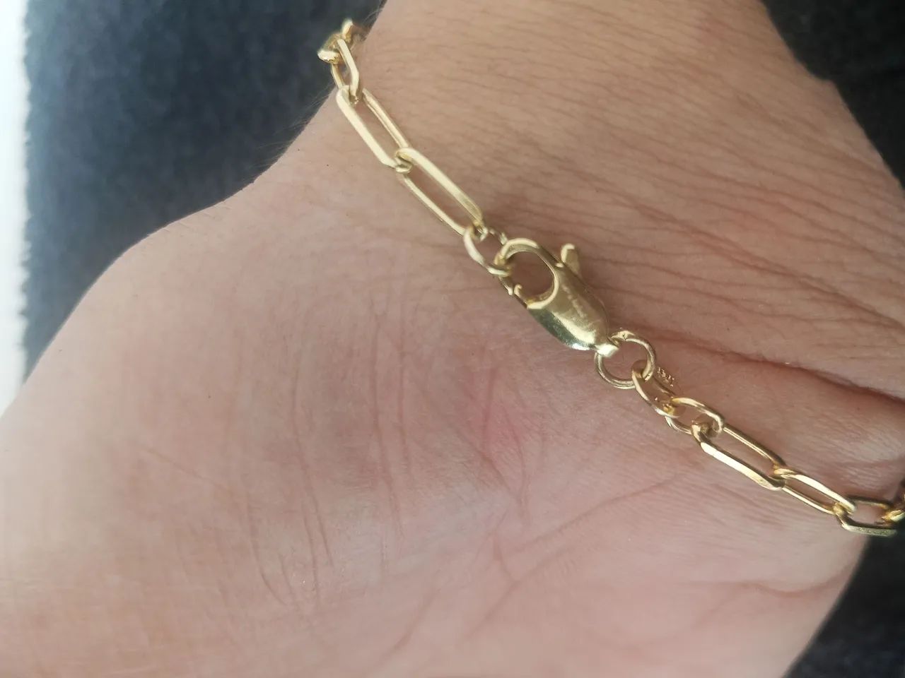 Vendo pulseira de ouro 18 k maciça  - Foto 2