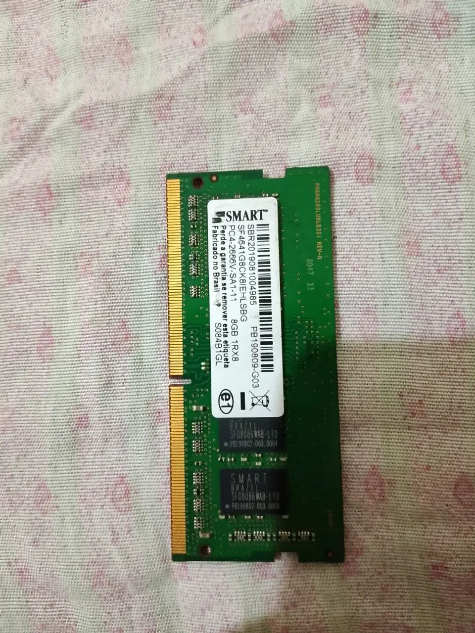 Vendo Memória RAM DDR4 para notebook ou mini pc