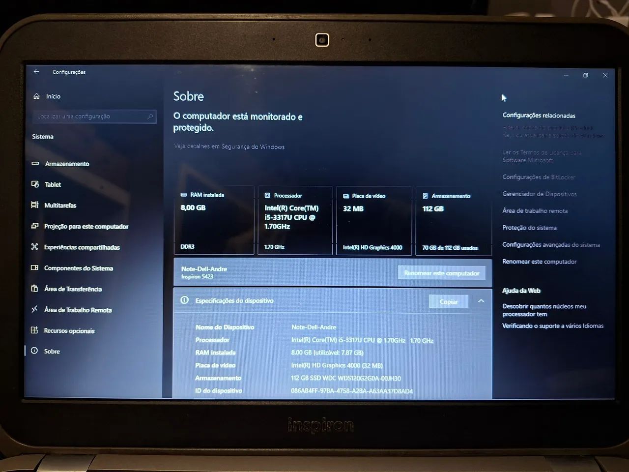 Notebook dell inspiron 14z-5423 - Foto 2