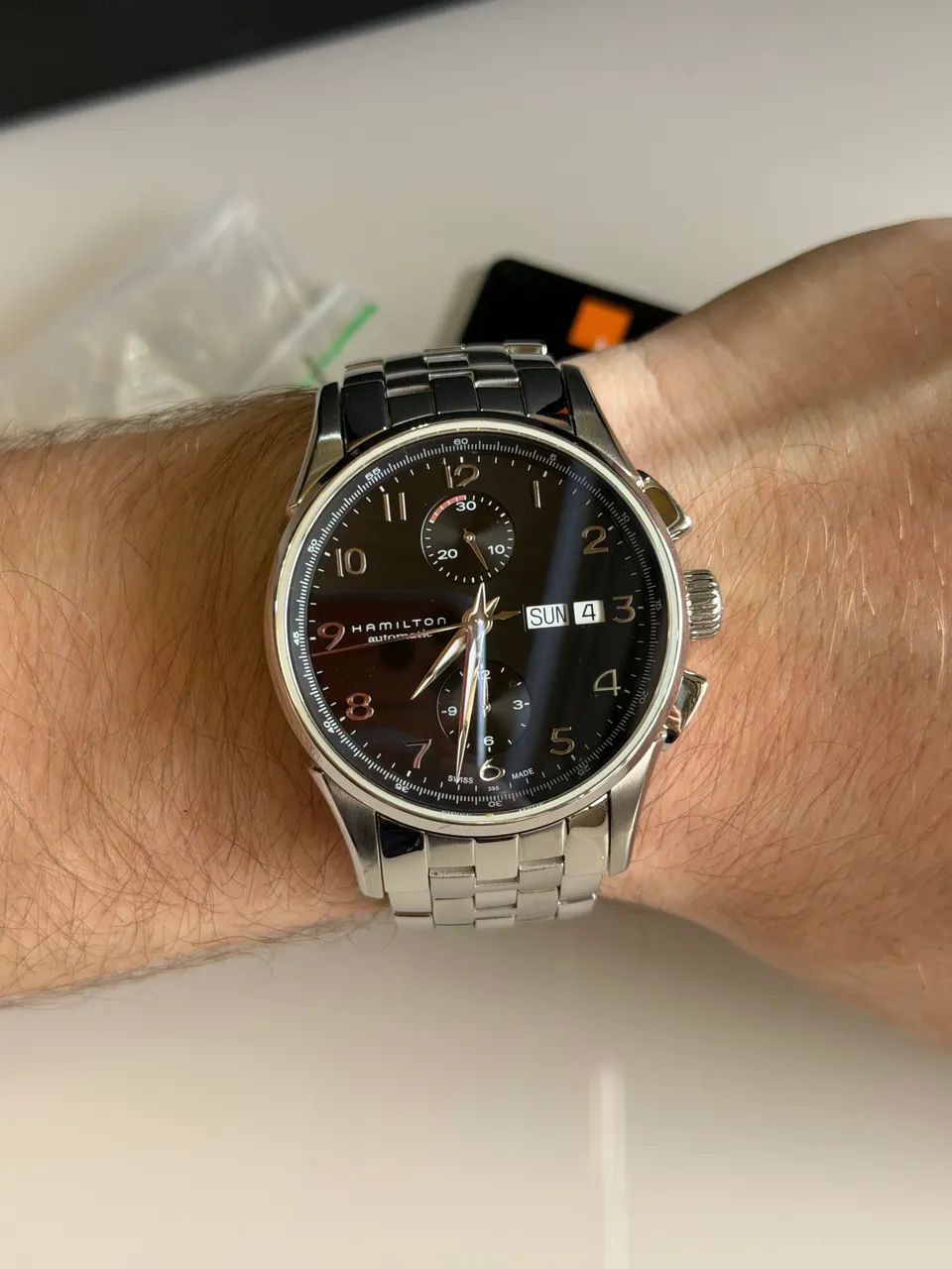 Relógio Masculino Hamilton jazzmaster cronômetro automático usado - Foto 4