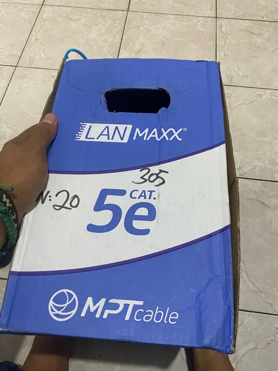 Cabo de rede cat 5e 210 metros