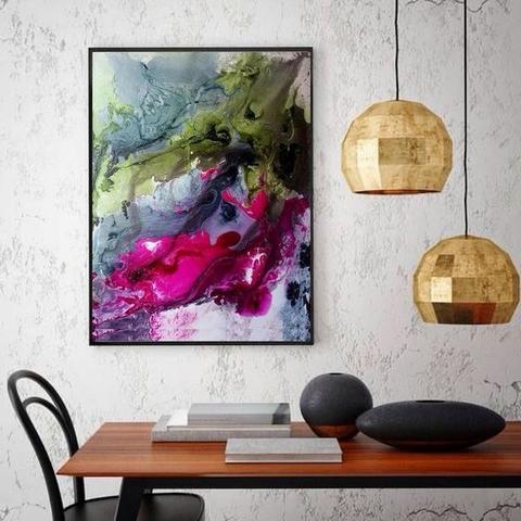 Quadro Abstrato 90x70 cm Original