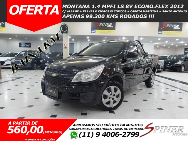 CHEVROLET MONTANA 1.4 MPFI LS 8V ECONO.FLEX BAIXA KM
