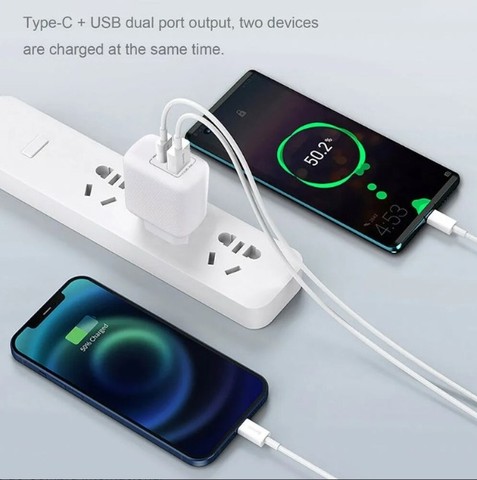 Carregador Rápido De Tomada De Parede Usb-c Pd 30w Tipo C - Foto 3
