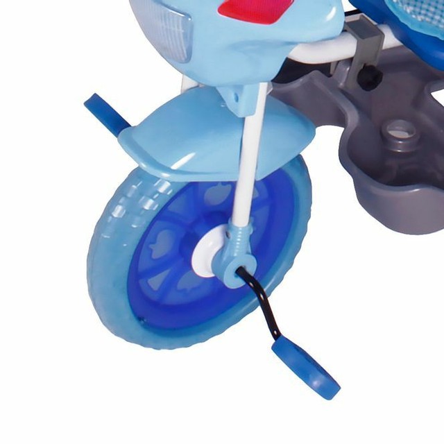 Triciclo Motinha Infantil C/ Capota Rosa Passeio E Pedal Bel