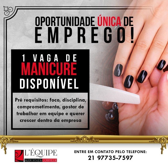 Vaga de Manicure 
