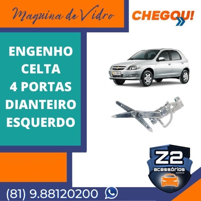 Maquina Vidro Eletrico Prisma Celta 4 Portas Diante Esquerdo