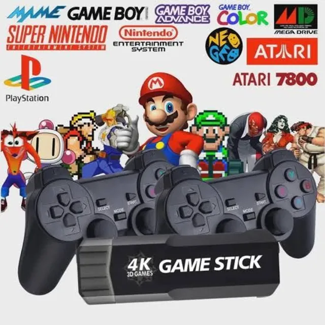 Super Game Retro Box 93 mil jogos - Super 3D Games - 2 Controles Snes +  Brinde Estrela