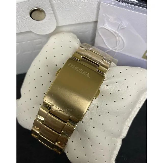 Relógio Diesel 10 Bar Nega Chief Funcional Fundo Azul  - Foto 5