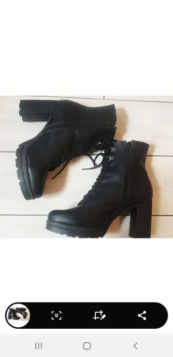 Bota Coturno  Satinato Tam 36