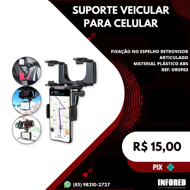 Suporte veicular para celular ORSP03