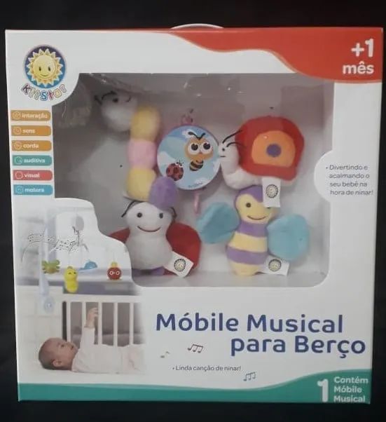 Mobile Musical para Carrinho e Berço Bichinhos