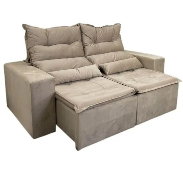 Pré Black Friday! Sofá Retrátil e Reclinável 400 190cm  - Tempo limitado. - Foto 2