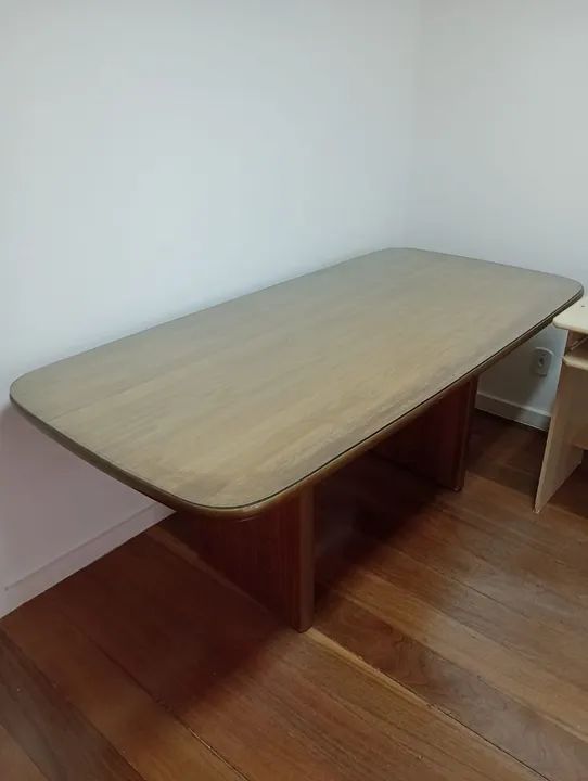 MESA DE JANTAR OU ESCRITÓRIO + TAMPO DE VIDRO