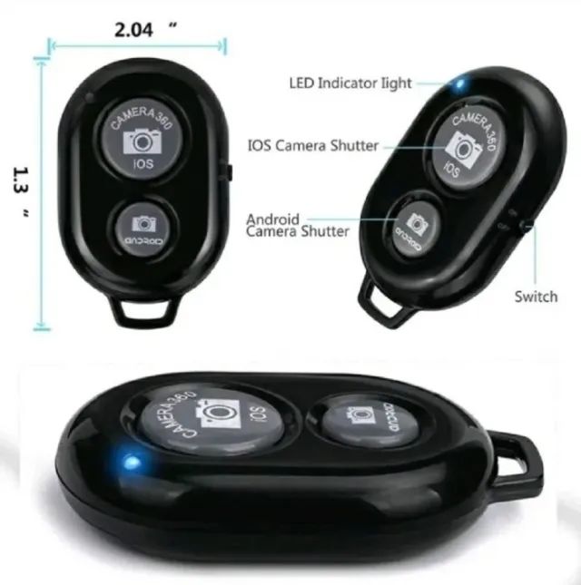 Controle Remoto Selfie Smarthphone Via Bluetooth - COD 382 - Foto 3