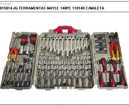 JOGO FERRAMENTAS MAYLE 148 PEÇAS COM MALETA
