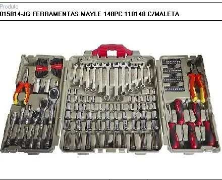 JOGO FERRAMENTAS MAYLE 148 PEÇAS COM MALETA