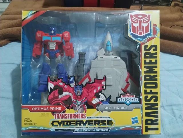 Hasbro - Transformers Cyberverse - Optimus Prime + Sky Turbine ...