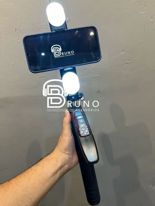 Bastão pau de selfie com tripé de 1.80 metros. - Foto 2