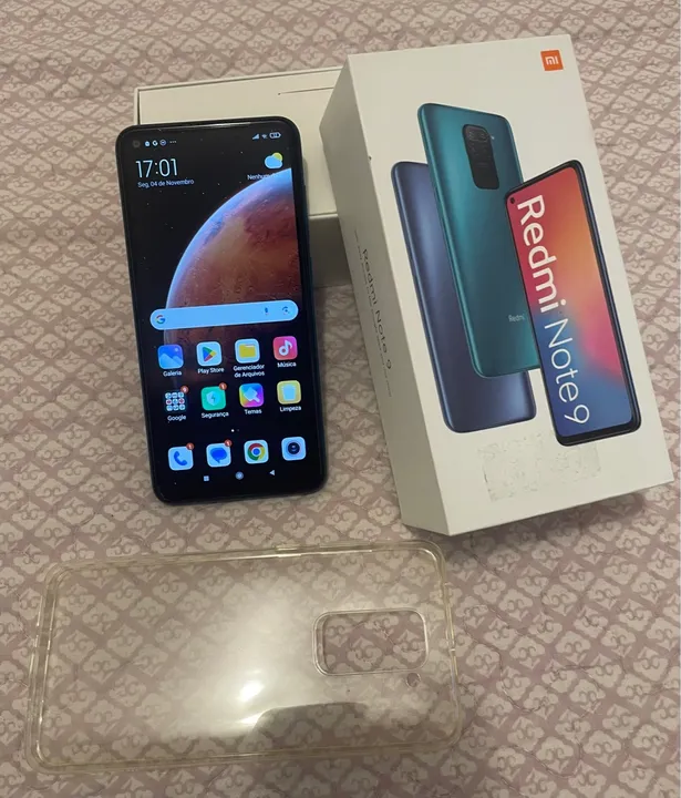 Xiaomi Redmi Note 9 - Novinho - sem marca de uso.