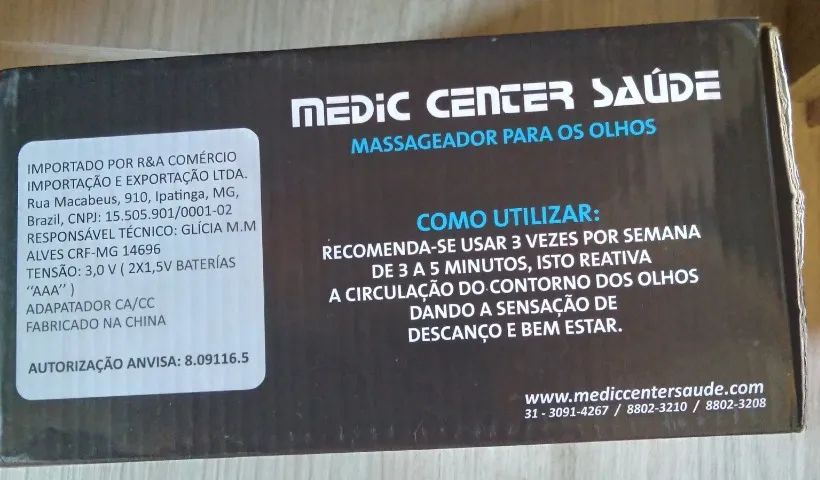 Massageador para os olhos da Medic Center Saúde. - Foto 2