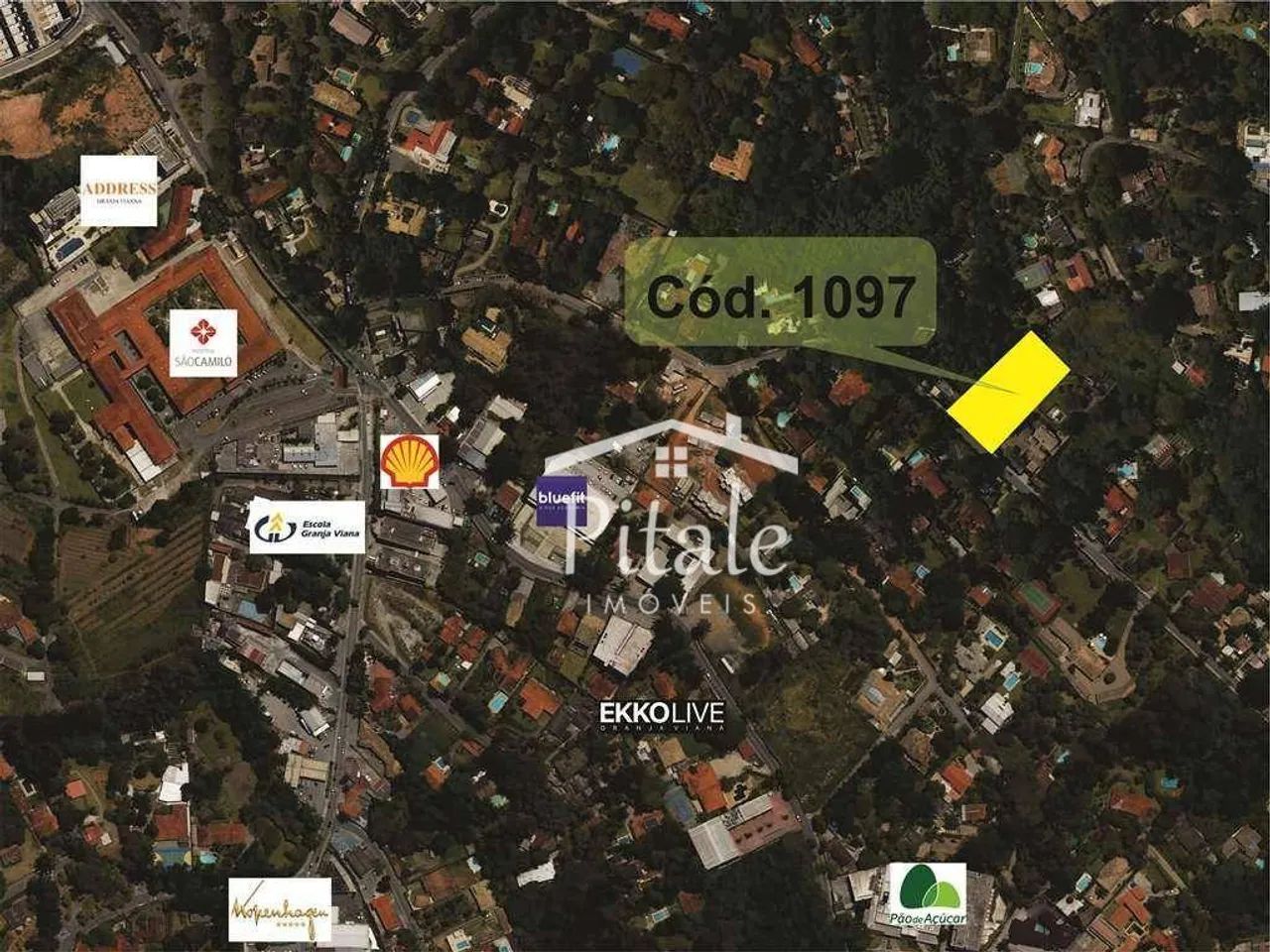 Terreno, 2532 m² - venda por R$ 2.490.000 ou aluguel por R$ 15.741/mês - Granja Viana - Co - Foto 2