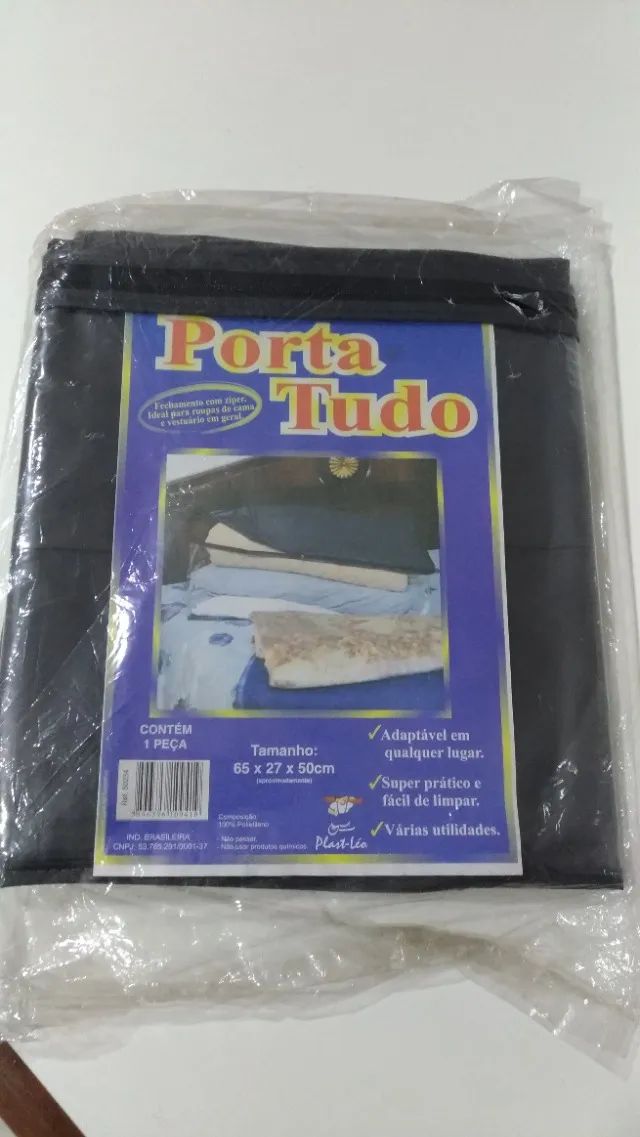 Porta Tudo Preto - 65cm x 27cm x 50cm