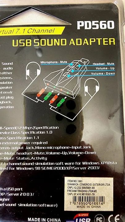 Adaptador de Áudio 7.1 Ch - Foto 2