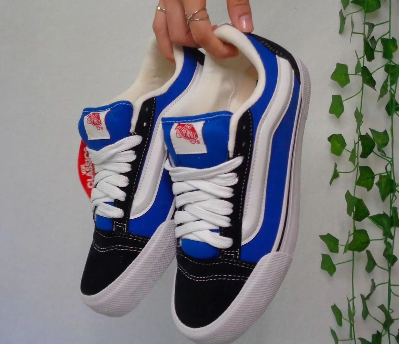 Cinza Vans Classic Azul Tênis Vans Old Skool Azul E Branco