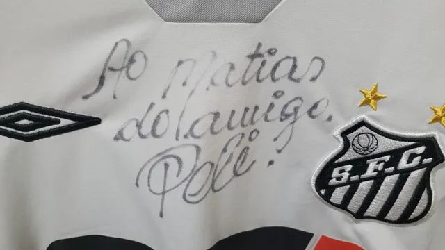 Camiseta do Santos 2009 autografada - Foto 4