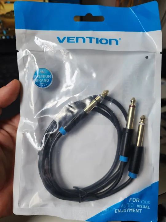 Cabo P10 para P10 Duplo - Vention