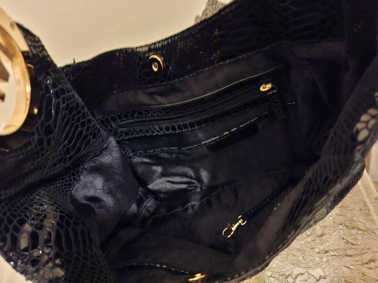 Bolsa MK couro legítimo EUA - Foto 3