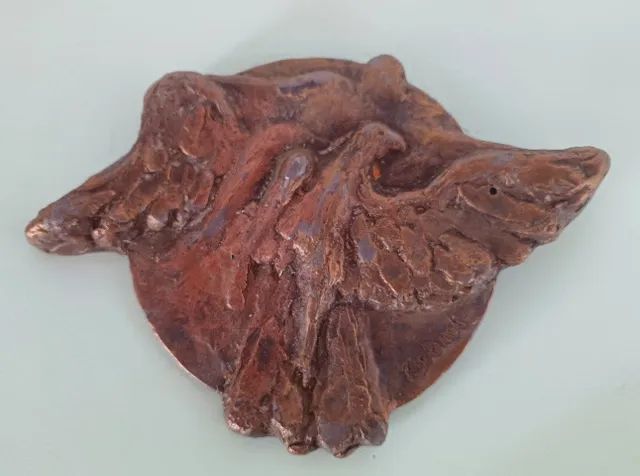 Escultura de parede em bronze (assinada) - Foto 3