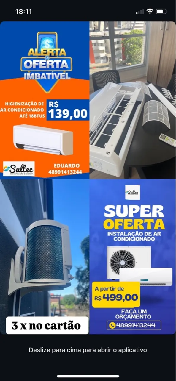 Instalação e manutenção de ar-condicionado