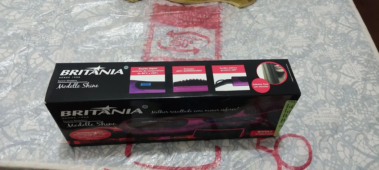 Escova Leia o Anúncio Secadora e Alisadora de Cabelo Britânia  Modelle Shine Bivolt Nova - Foto 2