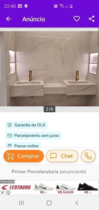 Bancadas em porcelanato 