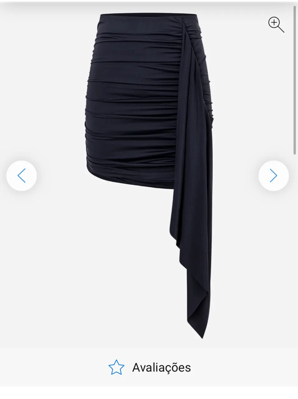Saia drapeada elegante