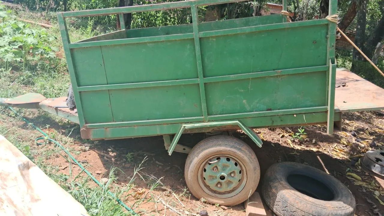 Trator/Enxada Rotativa ea carretinha Agrícola - Foto 4