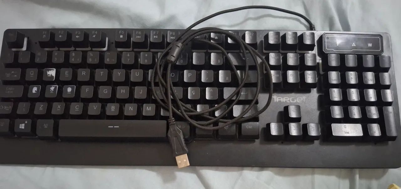 Teclado Gamer Target Game com LED - SemiNovo  - Foto 5