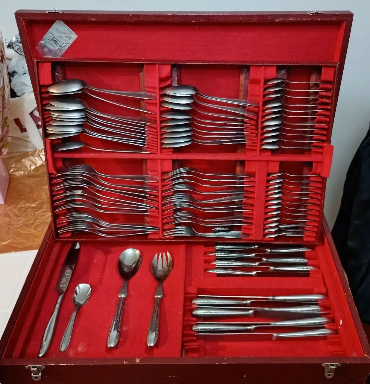 Belo Faqueiro Antigo Inox - LEIA TODO O ANÚNCIO