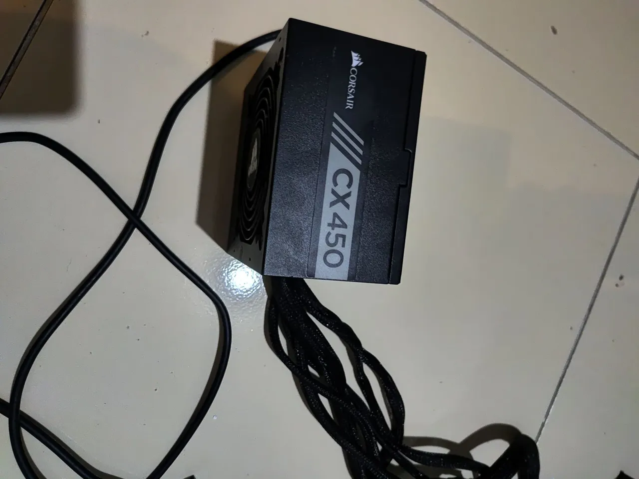 Fonte Corsair CX450 Queimada - Venda para Peças ou Conserto