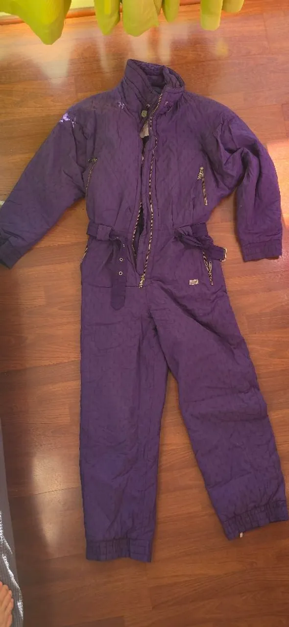Macacão de esqui roxo vintage