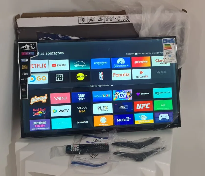 Smart tv 32" ABG Nova na Caixa