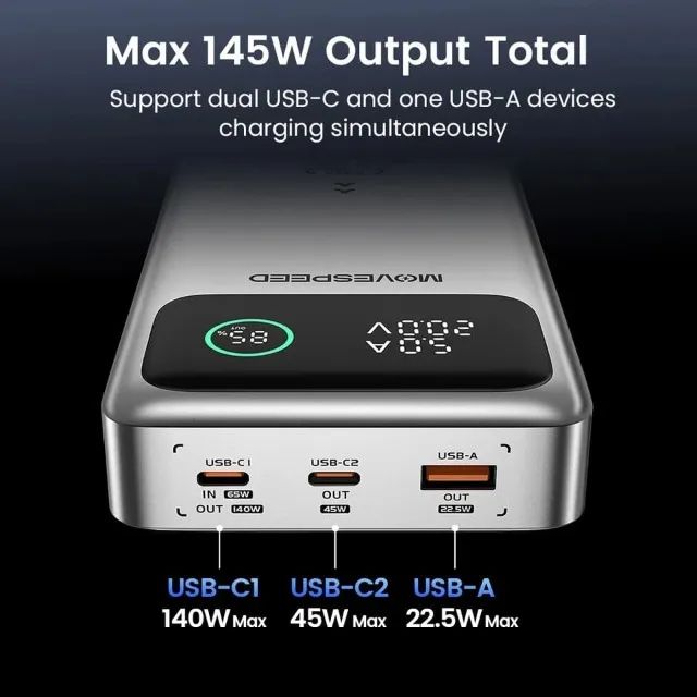 Power Bank 145W 25000mah Compatível com Starlink  - Foto 2