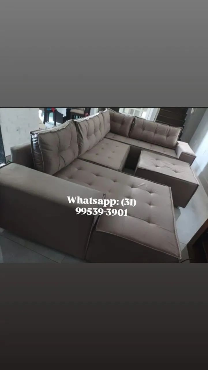 Sofá de canto modulado Coliseu novos  - Foto 2