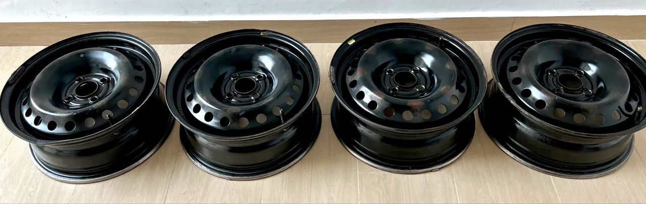 Rodas de Ferro, Aro 15, 4 x 100 - Agile (Chevrolet) - Foto 3