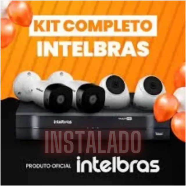 Kit 4 Câmeras intelbras -Instalado!