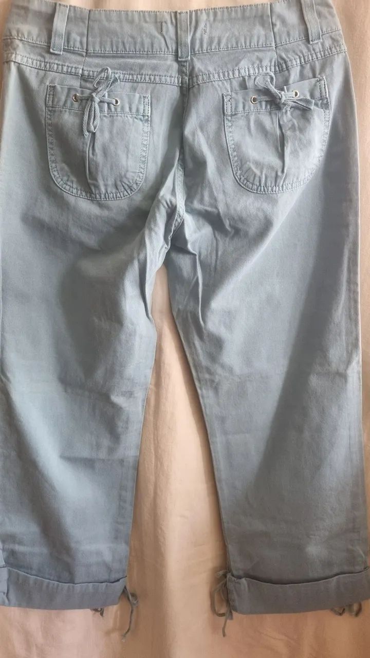 Calça jeans azul claro 44  - Foto 3